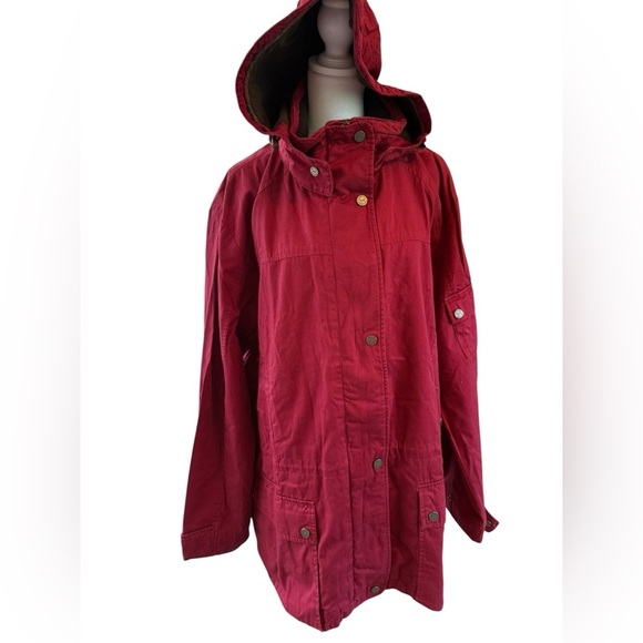 Pacific Trail Women's Deep Red/burgundy/maroon lined Utility Jacket women’s XL - Picture 1 of 15